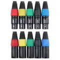 Pronomic XFXMPLUG Color XLR Stecker female/male - 2x 5er Pack