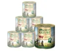 Dehner Best Nature Hundefutter, Nassfutter, für ältere Hunde, Lamm / Geflügel / Haferflocken, 6 x 800 g Dose (4.8 kg)