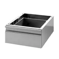 Schublade-Unterbaumodul aus Edelstahl, 400(B)x680(T)x200(H)mm