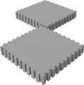 GORILLA SPORTS® Schutzmatten Set - 16 Matten, 60x60x1,2 cm, rutschfeste, EVA Schaumstoff, 5,76 m², Grau- Bodenschutzmatten Fitness, Bodenmatte, Puzzlematten, Unterlegmatte, Trainingsmatten