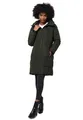 MARIKOO Damen Winterjacke lange Winter Stepp Jacke mit Teddyfell warm gefüttert B978 [B978-Natsuk-Dark-Olive-Gr.S]