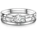 Glanzstücke München Silberring silber, aus Sterling Silber silberfarben 58