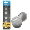 ABSINA 5x CR1616 3V Lithium Knopfzelle - Batterie CR 1616 auslaufsicher