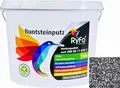 RyFo Colors Buntsteinputz Classic Line 100 schwarz/grau/weiß 25kg - weitere Farbtöne und Größen wählbar, Fertigputz für innen und außen, Sockelputz, Mosaikputz