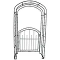 Pforte mit Rosenbogen MAYON, Metall, Rost-Optik
