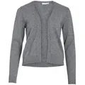 Vila Strickjacke Ril (1-tlg) Plain/ohne Details grau XS (34)