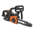 WORX WG322E.1 Akku Kettensäge 20V –​​ Praktische Holzsäge für Einsätze im Garten & Bauarbeiten – 25cm Schnittlänge & automatischer Kettenspannung – ergonomisches Design – mit Akku & Schnellladegerät