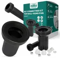 Millto™ WC-Anschlußset Wand Spülrohr Ablauf Anschlussrohr Anschlussgarnitur Kurz Unterputzspülkastenanschluss Toilettenanschlussstück Entwässerungssysteme Toilettenspülkästen