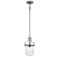Elstead LIGHTING Pendelleuchte, Leuchtmittel nicht inklusive, Pendelleuchte Deckenlampe Hängeleuchte Bronze D 25,4 cm