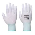 Portwest PU-Fingerkuppen Handschuh, Größe: L, Farbe: Weiß, A121WHRL