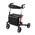 Sitwell Aluminium Rollator Rot Faltbar Gehhilfe inkl. Einkaufstasche zugelassen als Medizinprodukt