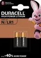4 Duracell LR1 / N / MN9100 Alkaline Knopfzelle Batterien im 2er Blister