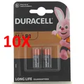 10 X Duracell Batterie Alkaline Lr1 E90 1,5v 2 Pz.