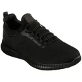 Skechers CESSNOCK Berufsschuh Schnürschuh für Gastronomie,Pflege mit stretch bungee Schnellschnürung schwarz 40 EU