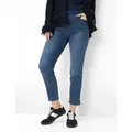 Raphaela by Brax Damen Schlupfjeans Style PAMINA 6/8 STONED SLIGHTLY USED, denim blau, Gr. 40