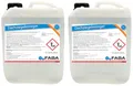 FABA Dachziegelreiniger Konzentrat, Dachziegel Reiniger 2 x 5 L
