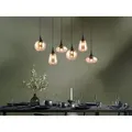 6-flammige Balkenpendelleuchte Breite 93cm - Schwarz