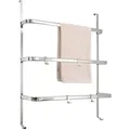 bremermann Tür-Hängeregal,, Chrom, Metall, 65x86x17 cm, Badaccessoires, Waschplatzzubehör, Handtuchhaken