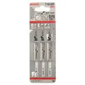 Bosch 3x PRO Hardwood clean T101BF Stichsägeblatt (für Hartholz, Faserplatte mit mittelhoher Dichte, Länge 100 mm, Professional Zubehör Stichsäge)