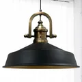 bamyum Asletl-Marine Hängelampe Industrial Vintage Ø41 cm, Küchenlampe Hängend Vintage, Pendelleuchte Esstisch Vintage, Hängelampe Esstisch, Wohnzimmerlampe, Pendelleuchte Schwarz Metall, Küchenlampe