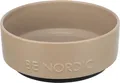 Trixie Be Nordic Food Bowl Hunde Keramik Gummi Taupe