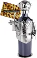 BRUBAKER Weinflaschenhalter Weinkellner Flaschenhalter, (inklusive Grußkarte), Metall Skulptur, Wein Geschenk