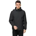 Jack Wolfskin Regenjacke STORMY POINT 2L JKT M Übergangsjacke, atmungsaktiv, wasserabweisend schwarz S (48)