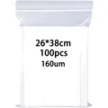 Druckverschlussbeutel Zipper Beutel Klarsichttüten 26x38cm 100Stück