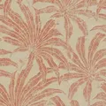 Profhome - Natur Tapete 395013 Vliestapete Strukturiert Mit Dschungel-design Schimmernd Beige Rot Orange 5,33 M2