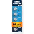 CR1225 Batterie Knopfzelle, 5er Pack, 3V Alpalium, Hohe Leistung für Fernbedienungen, Schlüsselanhänger, CPUs, tragbare und medizinische Geräte, CR 1225 Premium Qualität & Lange Lagerfähigkeit
