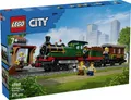 60511 LEGO CITY Klassischer Dampfzug Bau- und Spielset Dampflok mit Kohlenwagen, Personenwagen und Bahnsteig