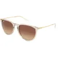 Ray-Ban RB4171 Damen-Sonnenbrille Vollrand Panto Kunststoff-Gestell, braun