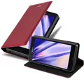 Cadorabo Hülle für Sony Xperia Z3 COMPACT Schutz Hülle in Rot Handyhülle Etui Case Cover Magnetverschluss