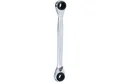 KS Tools Maulschlüssel KS TOOLS 4 in 1 GEARplus Doppel-Ratschenringschlüssel umschaltbar...