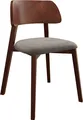 MIRJAN24 Stuhl Dario, Wohnzimmer, Modern Kollektion, Esszimmerstuhl, Holzkonstruktion (Farbe: Magic Velvet 2209, Holzfarbe: Nuss)