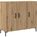 vidaXL Sideboard Artisan-Eiche 90x34x80 cm Holzwerkstoff 857315