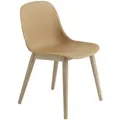 Muuto Fiber Side Chair, wood base, ochre / eiche