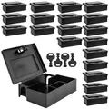 20 x Mausefalle Mäuse Maus Garten Köder Box Koederbox Köderbox Köderstation für Mäusegift Maeuse Mäuseköderbox Gift Koeder Wühlmaus Vertreiben Schlüssel Petigi
