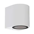 ledscom.de Wandleuchte ALSE für außen, IP54, Downlight, weiß matt, rund, 1x GU10 max. 35W