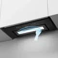 CIARRA Unterbauhaube, Einbau-Dunstabzugshaube 460 m3/h Max. Touch-Bedienung & Handgesten-Steuerung, Abluft & Umluft VM6931B - Schwarz