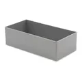 1a-TopStore 10 Stk. Einsatzkästen Einsatzboxen Schubladen-Einsatzkasten Sortierboxen, 32 Größen, 5 Farben (grau, 216x108x63 mm)