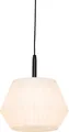 Moderne Außenhängelampe Schwarz mit Weißem Schirm 32,9 cm IP44 Robbert