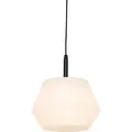 Moderne Außenhängelampe Schwarz Mit Weißem Schirm 32,9 Cm Ip44 - Robbert