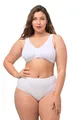 Ulla Popken Damen große Größen Übergrößen Plus Size Bustier, Still-BH, Vorderverschluss weiß 125F 689668209-125F