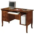 JVmoebel Computertisch Schreibtisch Echtholz Tisch Büro Schreibtische Italienische, Made in Europa braun