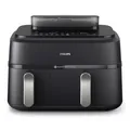 Philips 5000 Series Doppel-Heißluftfritteuse NA551/00, 9L, 19