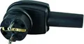 Kopp Vollgummi Schutzkontakt-Winkelstecker 178216047 | Schuko IP44 | 16A | 250V | schwere Ausführung | schwarz