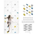 MAMOI® Kletterwand für kinderzimmer, Klettergerüst Indoor, Klettern mit Klettergriffe für Kinder, Klettersteine, Kletterturm mit Griffe, Klettergriffe, Montagesatz