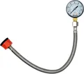 Wasserdruckmesser Druckmesser Manometer mit Edelstahlschlauch 3/4" zu 1/2 Wasser
