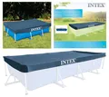 Intex Poolabdeckplane 450 x 220 cm - Poolabdeckung Plane für eckige Frame Pools